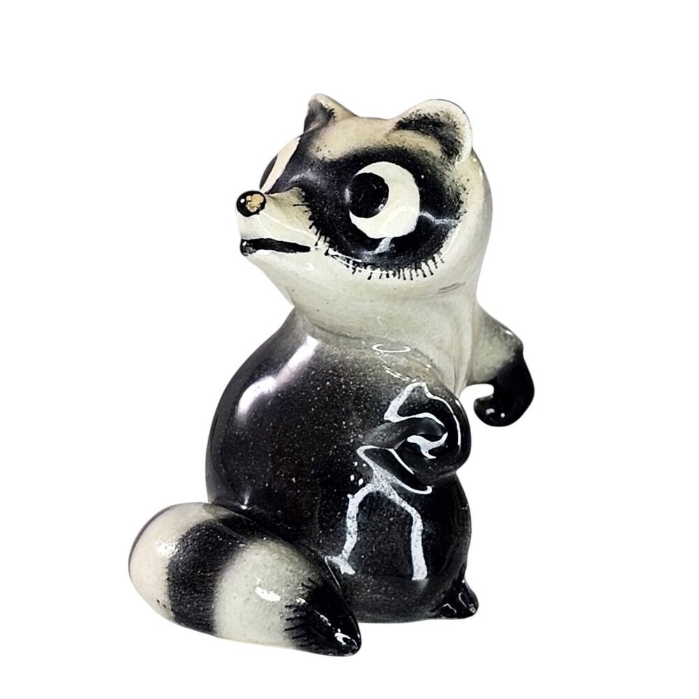Hagen Renaker Raccoon Mama Dark Grey Black Large Version Miniature Figurine CHIP